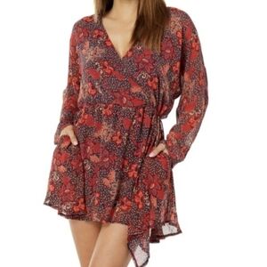 Free People Teegan Floral Mini Dress Size M New Nwt